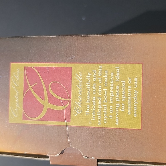 STUDIOS CRYSTAL CLEAR SCALLOPED TOP BOWL 6.5" JAPAN - Picture 8 of 8